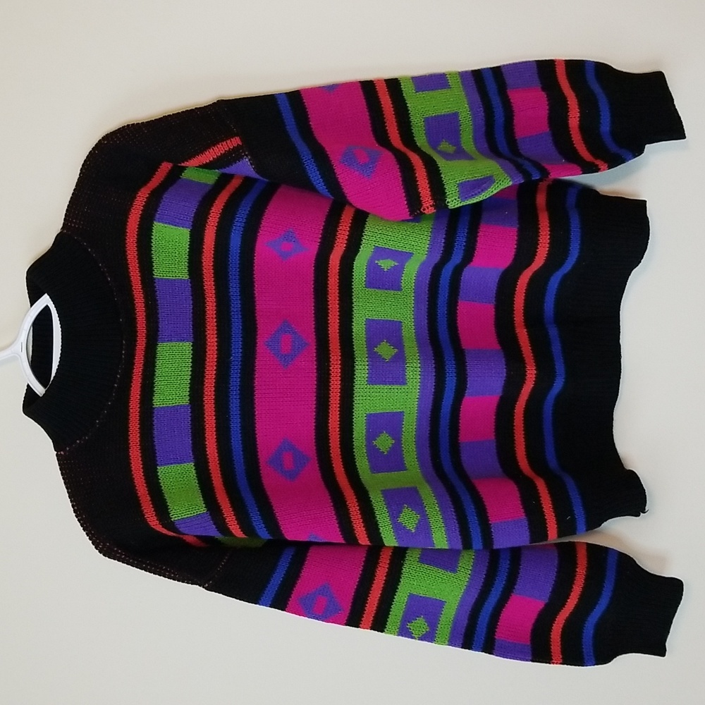 Vintage 1989 GAS Co Colorful Sweater - Picture 5 of 7